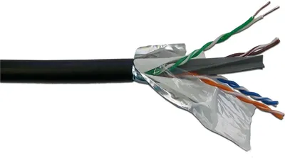 Кабель LANMASTER LAN-6EUTP-WP-OUT, U/UTP, кат.6, 4 пары, внешний, 305м