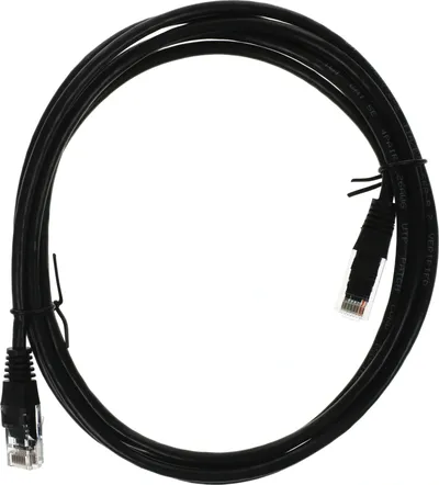 Патч-корд Lanmaster TWT-45-45-2.0-BK, UTP, кат.5e, 2м, черный