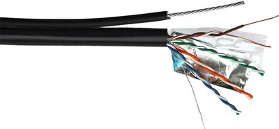 Кабель информационный Lanmaster TWT-5EFTP-UNV-TR кат.5E FTP 4 пары 24AWG PE внешний 305м черный