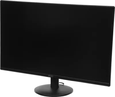 Монитор 23.8" MSI PRO MP242L IPS 1920x1080, 100 Гц, 4 мс (GtG), 16:9, 250 кд/м², HDMI, DisplayPort 1.2a, выход на наушники, Flicker Free, Low Blue Light, Adaptive-Sync, слот для замка, наклон экрана, черный