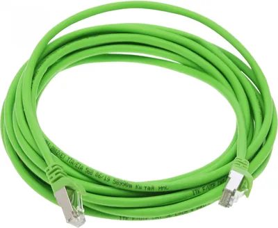 PC02-C5EFL-5M Патч-корд ITK  FTP RJ-45 вил.-вилка RJ-45 кат.5E 5м  зеленый LSZH (уп.:1шт)