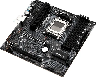 B650M PG LIGHTNING - Материнская плата, ASRock, B650M PG LIGHTNING (4710483943829), AM5, B650, 4xDDR5 7200+(OC), 4xSATA3, 3xM.2 (1*PCIe Gen5x4, 1*PCIe Gen4x4, 1*PCIe Gen4x2), Raid, 1xHDMI, 1хDP, 2xPCI-Ex16, mATX