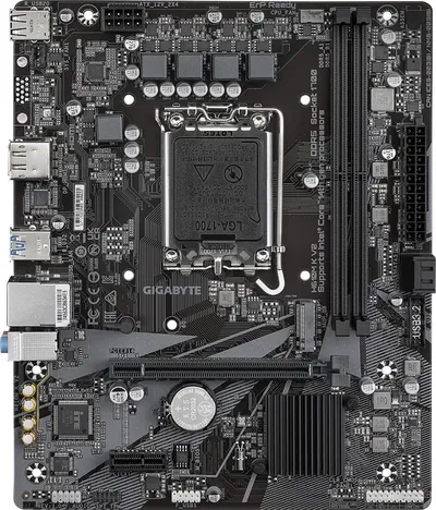 Материнская плата GIGABYTE H610M K V2, LGA1700, Intel H610, 2xDDR5, mATX