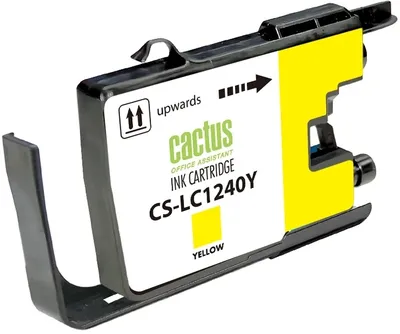 Картридж Cactus CS-LC1240Y, желтый, для Brother MFC-J430/625/825/910