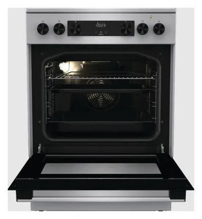 Плита электрическая Gorenje GECS6C70XC серебристый, конфорок 4 электрических, духовка 71 л, 60 см x 85 см x 60 см