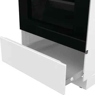 Плита электрическая Gorenje GEC5B41WG белый, конфорок 4 электрических, духовка 62 л, 50 см x 85 см x 59.4 см