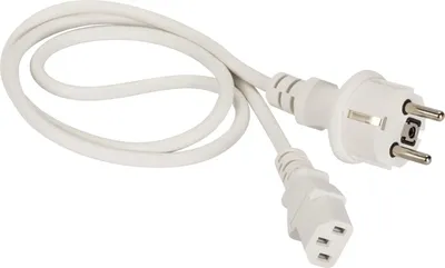 Кабель питания системного блока Lanmaster LAN-PP13/SH-1.0-WH C13-Schuko проводник.:3x0.75мм2 1м 220В 10А белый