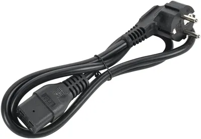 Шнур питания ITK PC-C19D-1M C19-Schuko проводник.:3x1.5мм2 1м 230В  16А (упак.:1шт) черный