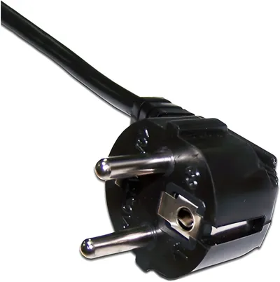 Кабель питания Lanmaster LAN-PP13/SHA-1.5-BK, Schuko-C13 угловая, 1.5м, черный