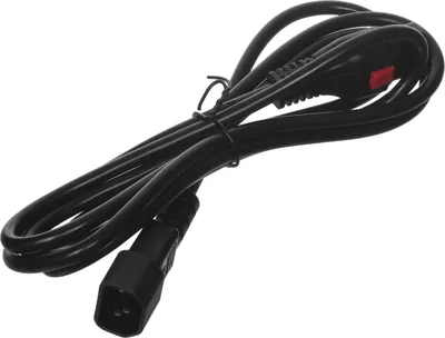 LAN-PP13L/14-2.0-BK Шнур для блока питания Lanmaster IEC 60320 С13 вилка IEC 60320 С14 2 м 10А с защитой подключения цвет: чёрный