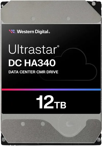 Диск HDD Western Digital - Ultrastar DC HC340, серверный, SATA, 6 Гб/с, 3.5", 12 ТБ, 7200 rpm, 512MB, 0B47063