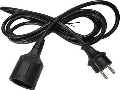 Удлинитель Lanmaster LAN-PPS/SH-7.0-BK вилка Schuko прямая - розетка Schuko, 3х1.5, 220В,  16А,  черный,  7 метров