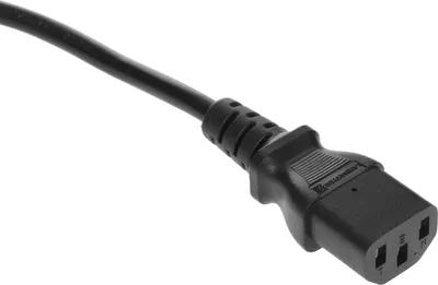 Кабель питания LANMASTER LAN-PP13/SHA-0.5-BK, C13-Schuko, 0.5 м, 10А