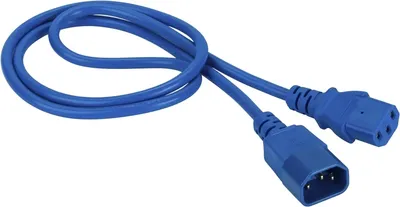 Кабель питания системный блок-монитор Lanmaster LAN-PP13/14-7.0-BL (C13-C14, 3х0.75мм?, 250В, 10A, синий, 7м)