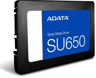 Твердотельный накопитель/ ADATA SSD Ultimate SU650, 1000GB, 2.5" 7mm, SATA3, 3D TLC,R/W 520/450MB/s, IOPs 40 000/65 000, TBW 560, DWPD 0.5 (3 года)