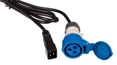 Кабель питания Lanmaster LAN-PP9F/20-2.5-BK, C20→I309, 2.5м, 16А