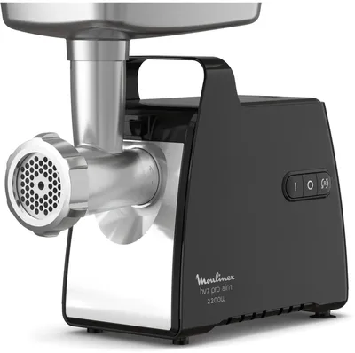 Мясорубка Moulinex ME558810 2200Вт черный/серый