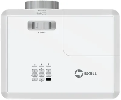 Проектор Exell EXD203STW. Технология DLP, 3600 ANSI, WXGA (1280x800), 30 000:1. Проекционное отношение 0.52:1. Цвет Белый.
