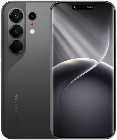 Смартфон Tecno Camon 50 Ultra 5G 256Gb 12Gb черный моноблок 3G 4G 2Sim 6.78" 1208x2644 Android 16 50Mpix 802.11 a/b/g/n/ac/ax NFC GPS GSM900/1800 GSM1900 Protect FM