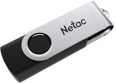 Флеш-накопитель Netac U505 NT03U505N-032G-32BK USB 3.2 Gen1 32GB black/silver  (ABS+Metal housing) NT03U505N-032G-32BK