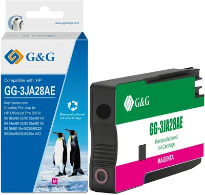 Картридж струйный G&G GG-3JA28AE 963XL пурпурный (25.8мл) для HP OfficeJet Pro 9010/9010e/9012/9012e/9014/9014e/9015/9015e/9016/9019/9019e/9020/9022/9022e/9025/9025e AIO с чипом