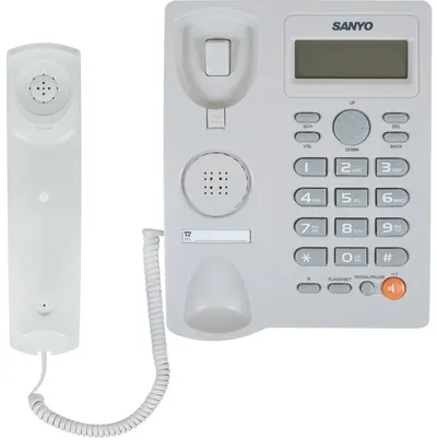 Телефон SANYO RA-S306W, проводной, белый