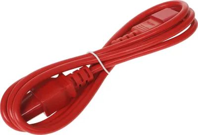 Кабель питания системный блок-монитор Lanmaster LAN-PP13/14-1.5-RD (C13-C14, 3х0.75мм?, 250В, 10A, красный, 1.5м)