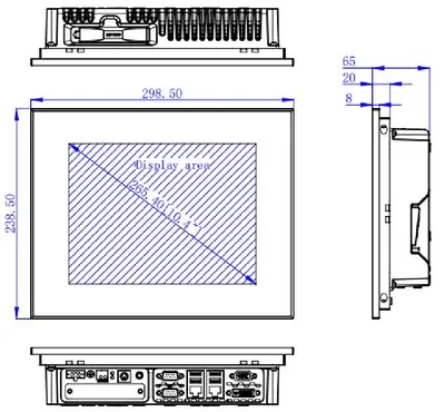 Промышленный панельный компьютер  TPC6000-C1043-LH-J6412-8G-SSD256G