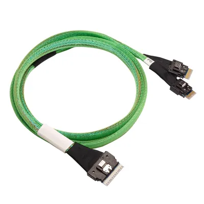 Кабель данных Luxshare, SFF-8654 (x8) -> SFF-8654 (x4), 12 Гб/с, 0.8 м, L285SL011-SD-R