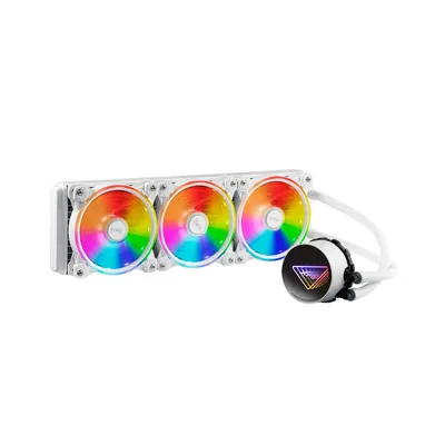 Система водяного охлаждения XPG - Levante X 360, охлаждение Водяное, 2000rpm, 4-pin, TDP-250Вт, 3 x 120 мм, LEVANTEX360-WHCWW