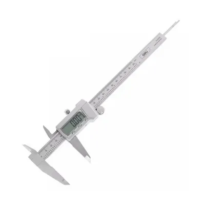 Штангенциркуль электронный Deli DL91200, 200 мм, нержавеющая сталь, дисплей