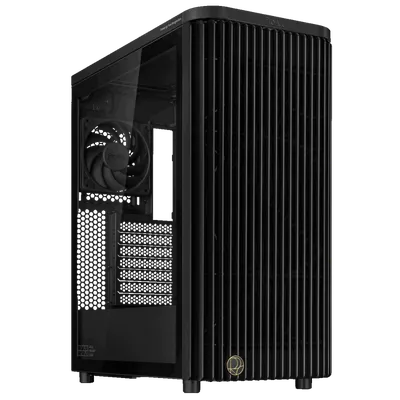 Корпус для ПК Asus - PROART PA401 ABS TG PWM BLACK, 2х2.5", 2х3.5/2.5", Midi Tower, без БП, цвет чёрный, 90DC00M0-B39020