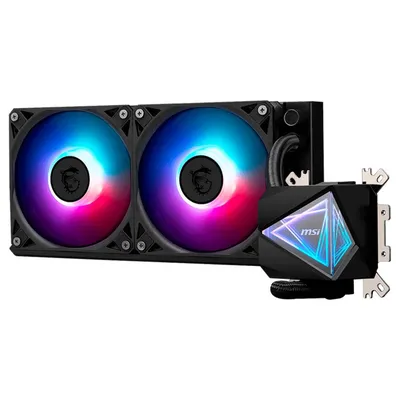 Жидкостная система охлаждения MSI MAG CORELIQUID I240 2x ARGB Gen2 Fan, ARGB Gen2 Block, Color Box (306-7ZW7E11-C24)