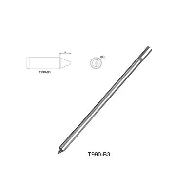 Жало паяльное Atten T990-B3 ACF034772, конусное, 0.7 мм