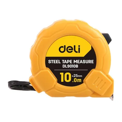 Рулетка Deli DL9010B, 10м×25мм, метрическая