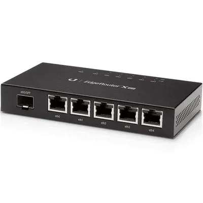 Маршрутизатор Ubiquiti ER-X-SFP, 5×1GbE RJ45, 1×SFP, PoE