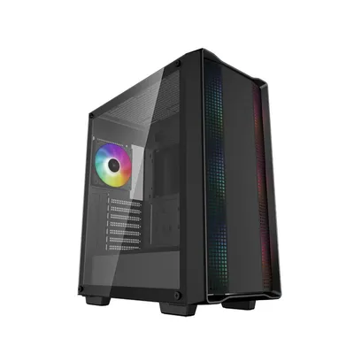 корпус Deepcool CC560 ARGB V2 без БП, боковое окно (закаленное стекло), 3x120мм ARGB LED вентилятор спереди и 1x120мм ARGB LED вентилятор сзади, черный, ATX (R-CC560-BKTAA4-G-2)