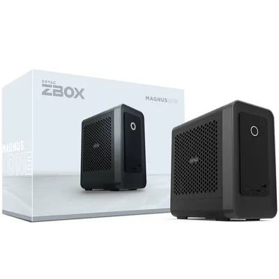 Платформа системного блока с ЦПУ Zotac MAGNUS ONE EU27507TC NVIDIA RTX5070Ti 16GB, Intel Core Ultra 7 265, 1x16GB DDR5 SODIMM, 1TB M.2 NVMe SSD, 1x2.5" SATAIII drive bay, 1xThunderbolt 4, 1xType-C 4xUSB3.2, 3xUSB3.0, 3xDP, 2xHDMI, 5GbLAN 1GbLAN, WIFI7, BT, Win11, EU PLUG (ZBOX-EU27507TC-BE-W5B)