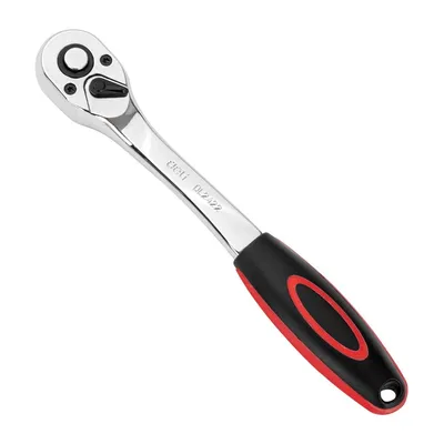Ключ-трещотка DELI DL2422, 3/8", 200мм, 72T