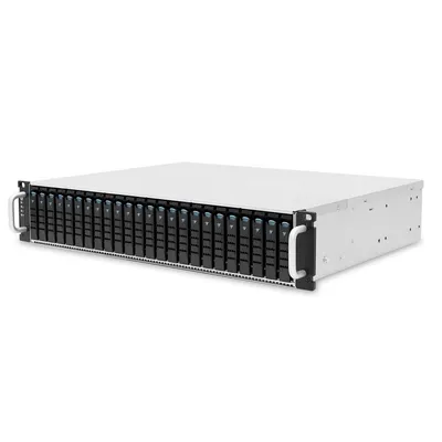 Корпус AIC XJ1-20247-02 2U 24x 2.5&quot, hot-swap bays, hot-swap JBOD with dual SAS 24G expander controller, dual BMC, tool-less HDD tray, 800W 1+1 hot-swap redundant 80+ Platinum, tool-less rail kit (4X series)
