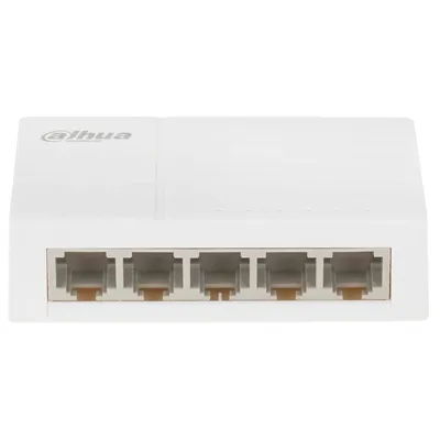 Коммутатор Dahua DH-SF1005L, неуправляемый, 5×100Мбит/с, Plug & Play