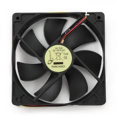 Вентилятор Gembird FANCASE3, 120×120×25мм, 3-pin, 33дБ