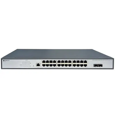 Коммутатор ORIGO Управляемый L2 коммутатор, 24x1000Base-T, 2x1000Base-X SFP, консольный порт RJ-45, комплект для установки в 19" стойку