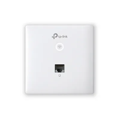 Точка доступа Wi-Fi TP-LINK EAP115-Wall N300 Wi-Fi точка доступа для монтажа в стену, чипсет Qualcomm, до 300 Мбит/с на 2,4 ГГц, поддержка стандартов 802.11b/g/n, 2 порта 10/100 Мбит/с LAN, поддержка 802.3af PoE, {36} (093457)