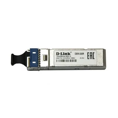 Трансивер D-Link 330R/3KM/A1A WDM SFP-трансивер с 1 портом 1000Base-BX-U (Tx:1310 нм, Rx:1550 нм) для одномодового оптического кабеля (до 3 км) {20} (455520)