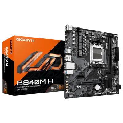 Материнская плата Gigabyte B840M H, AM5, B840, DDR5, mATX