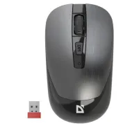 Мышь Defender Wave MM-995 бронзовый оптическая 1600dpi silent беспров. USB для ноутбука 3but (52992)