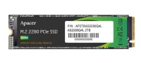 Твердотельный накопитель Apacer SSD AS2280Q4L 256Gb M.2 2280 PCIe Gen4x4, R3600/W3000 Mb/s, 3D NAND, MTBF 1.5M, NVMe 1.4, 170TBW, Retail, 3 years (AP256GAS2280Q4L-1)