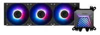 Система жидкостного охлаждения/ Water Cooling System MSI MAG CORELIQUID A15 360 (300W, 360mm, Black, ARGB/ Fans: 3x120mm, 64.89CFM, 28.7dBA, 2050RPM/ Pump 20dBA, 3400RPM, Rad thickness 27mm/ S: 1851, 1700, AM5, AM4)