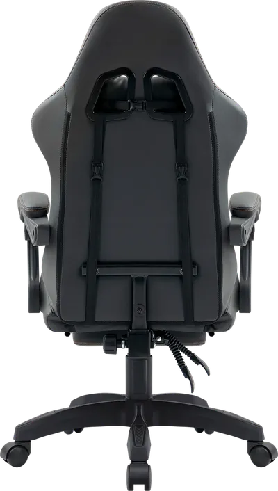 DEFENDER Кресло игровое Bora класс-4 до 120кг подножка наклон спинки 135° экокожа темно-серый 64024 DEFENDER